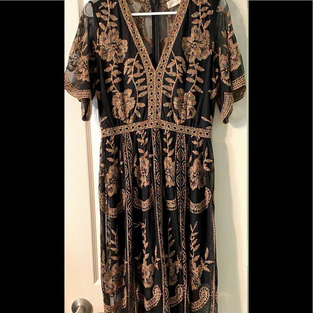 COPY - Black floral maxi